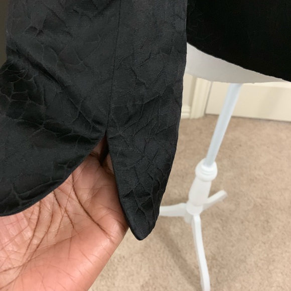 Ellen Tracy Black Blazer Silk Blend - Picture 6 of 7